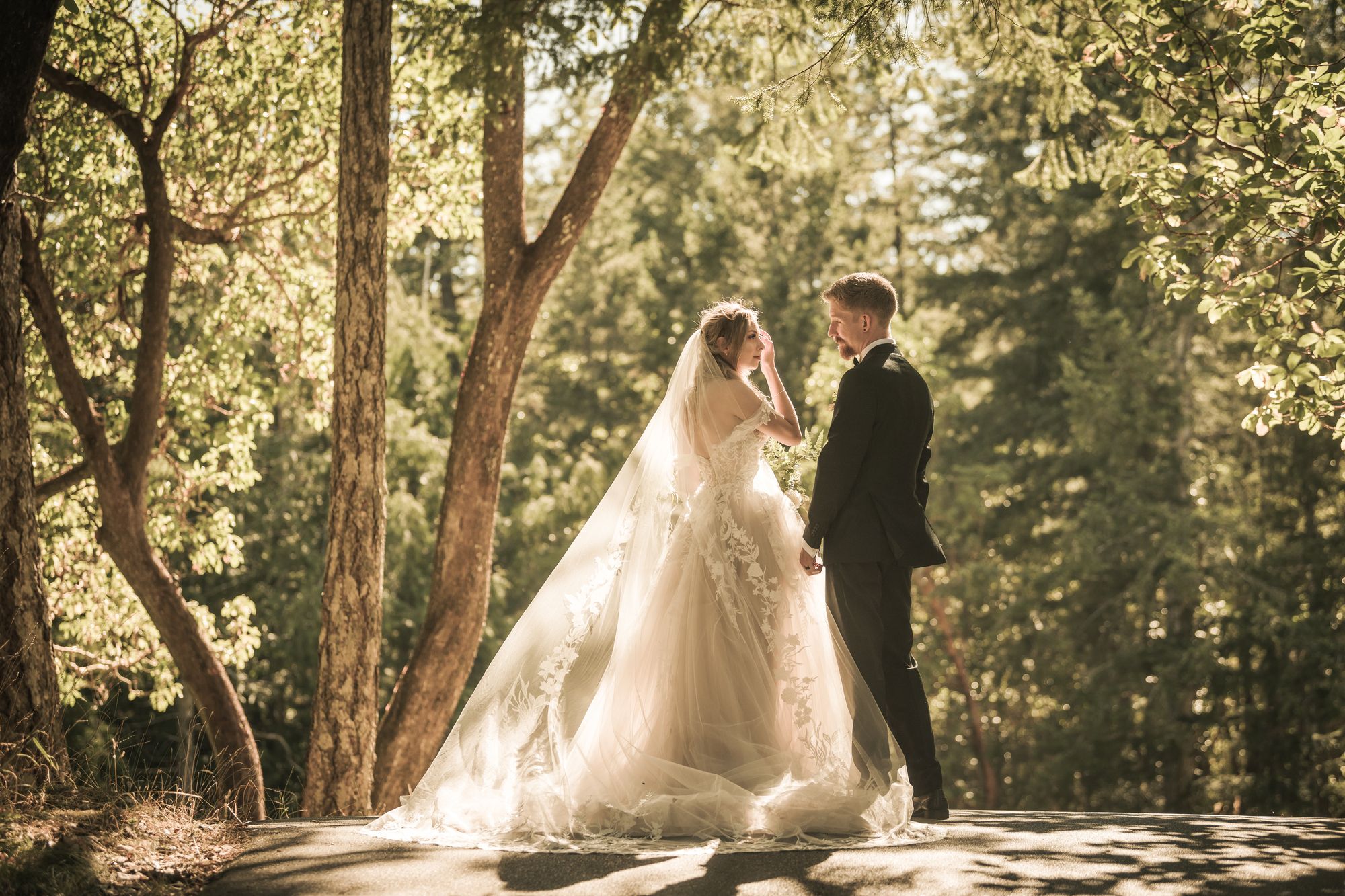 Forest wedding ceremony