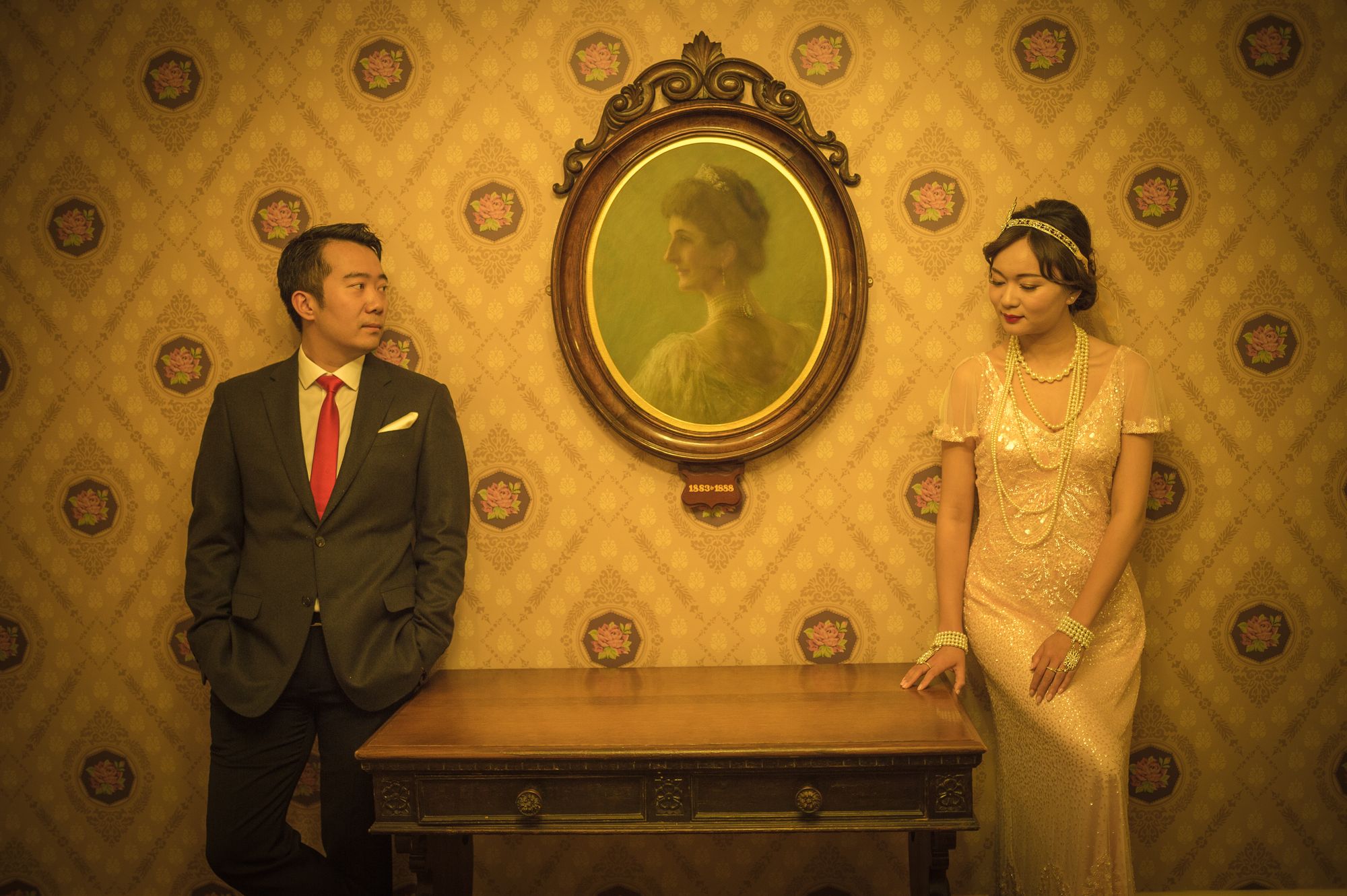 Garden elopement ceremony Victoria wedding photographer